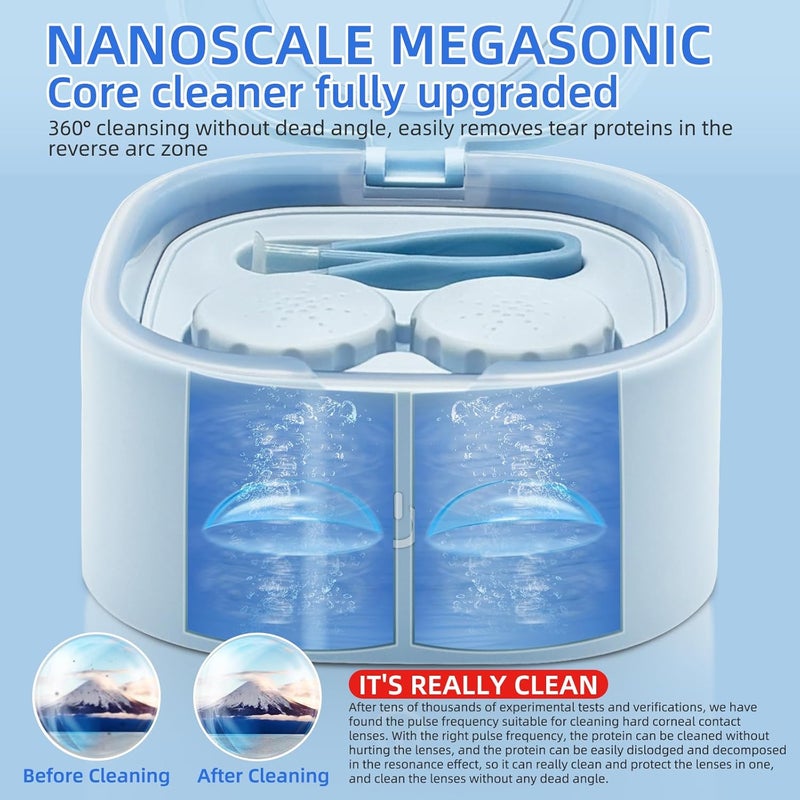 UpaClaire Rigid Keratoplasty Scleral Ultrasonic Contact Lens Cleaner for OK Lens and RGP Lenses - Image 3